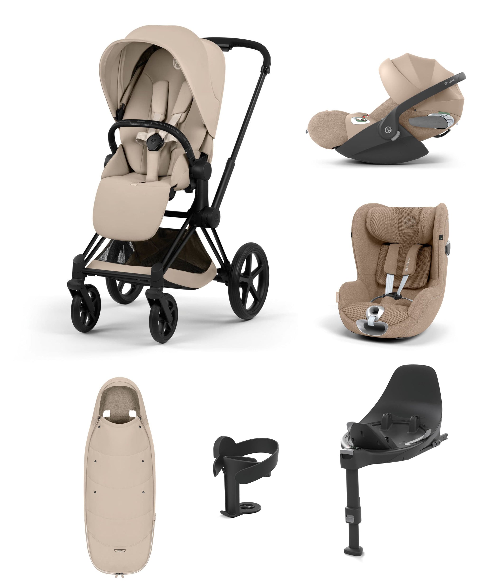 Cybex e-Priam Pushchair Bundle with Cybex Cloud T i-Size & Sirona T i- – Mamas & Papas UK