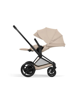 Mamas & Papas Pushchairs Cybex e-Priam Ultimate Pushchair Bundle with Cybex Cloud T i-Size Rotating Baby Car Seat & Base - Sepia Black
