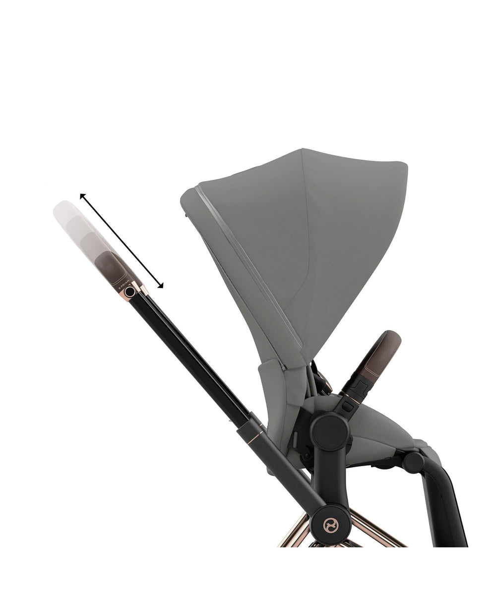 Mamas &amp; Papas Pushchairs Cybex ePriam 3 Piece Complete Pushchair Bundle - Rose Gold / Sepia Black
