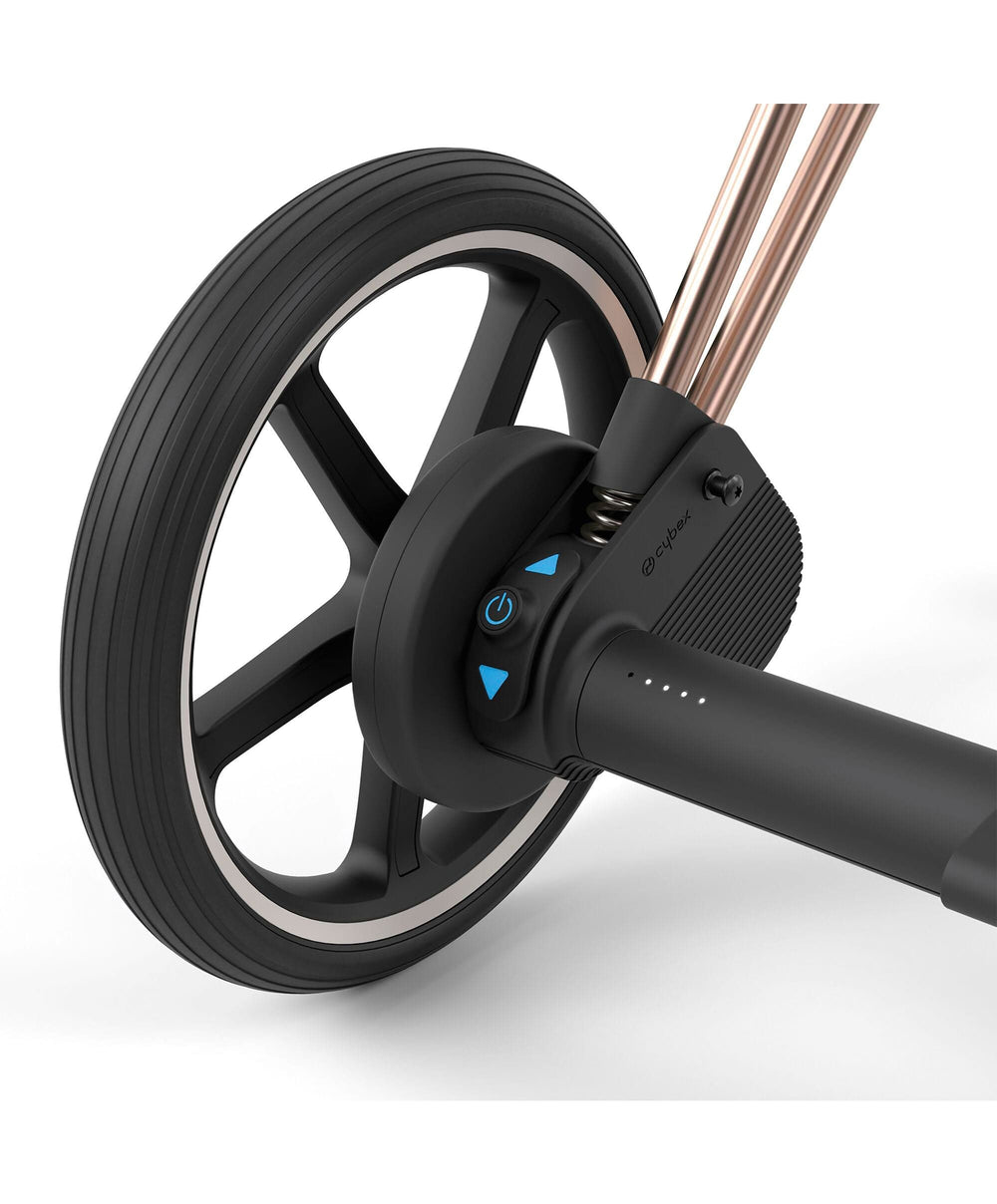 Mamas &amp; Papas Pushchairs Cybex Epriam Pushchair Bundle With Cybex Cloud T i-Size + Baby Car Seat &amp; Base (7 Pieces) - Rose Gold/Black