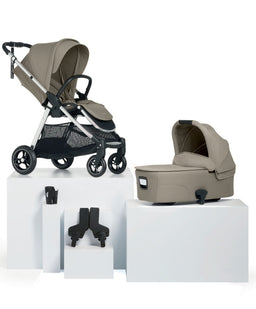 Flip XT³ Pushchair Bundle with Maxi-Cosi Pebble Slide Pro Car Seat & Base (8 Pieces) - Sage Grey