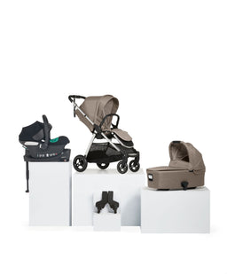 Mamas & Papas Pushchairs Flip XT³ Pushchair Bundle with Cybex Aton B Car Seat & Base (4 Piece) - Stone