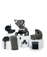 Mamas & Papas Pushchairs Flip XT³ Pushchair Bundle with Cybex Cloud G Car Seat & Base (8 Pieces) - Harbour Grey