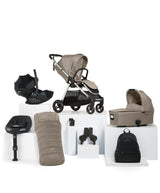 Mamas & Papas Pushchairs Flip XT³ Pushchair Bundle with Cybex Cloud G i-Size Baby Car Seat (8 Pieces) - Fawn