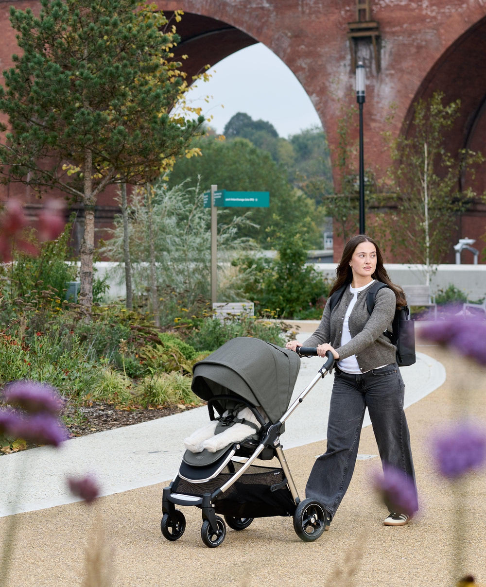 Mamas &amp; Papas Pushchairs Flip XT³ Pushchair Bundle with Cybex Cloud T Car Seat (8 Pieces) - Harbour Grey