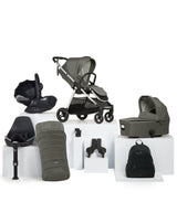 Mamas & Papas Pushchairs Flip XT³ Pushchair Bundle with Cybex Cloud T Car Seat (8 Pieces) - Harbour Grey