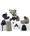 Mamas & Papas Pushchairs Flip XT³ Pushchair Bundle with Cybex Cloud T i-Size Baby Car Seat (8 Pieces) - Fawn