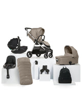 Mamas & Papas Pushchairs Flip XT³ Pushchair Bundle with Maxi-Cosi Pebble 360 Pro² Car Seat (8 Pieces) - Fawn