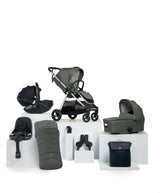 Mamas & Papas Pushchairs Flip XT³ Pushchair Bundle with Maxi-Cosi Pebble 360 Pro² Car Seat (8 Pieces) - Harbour Grey