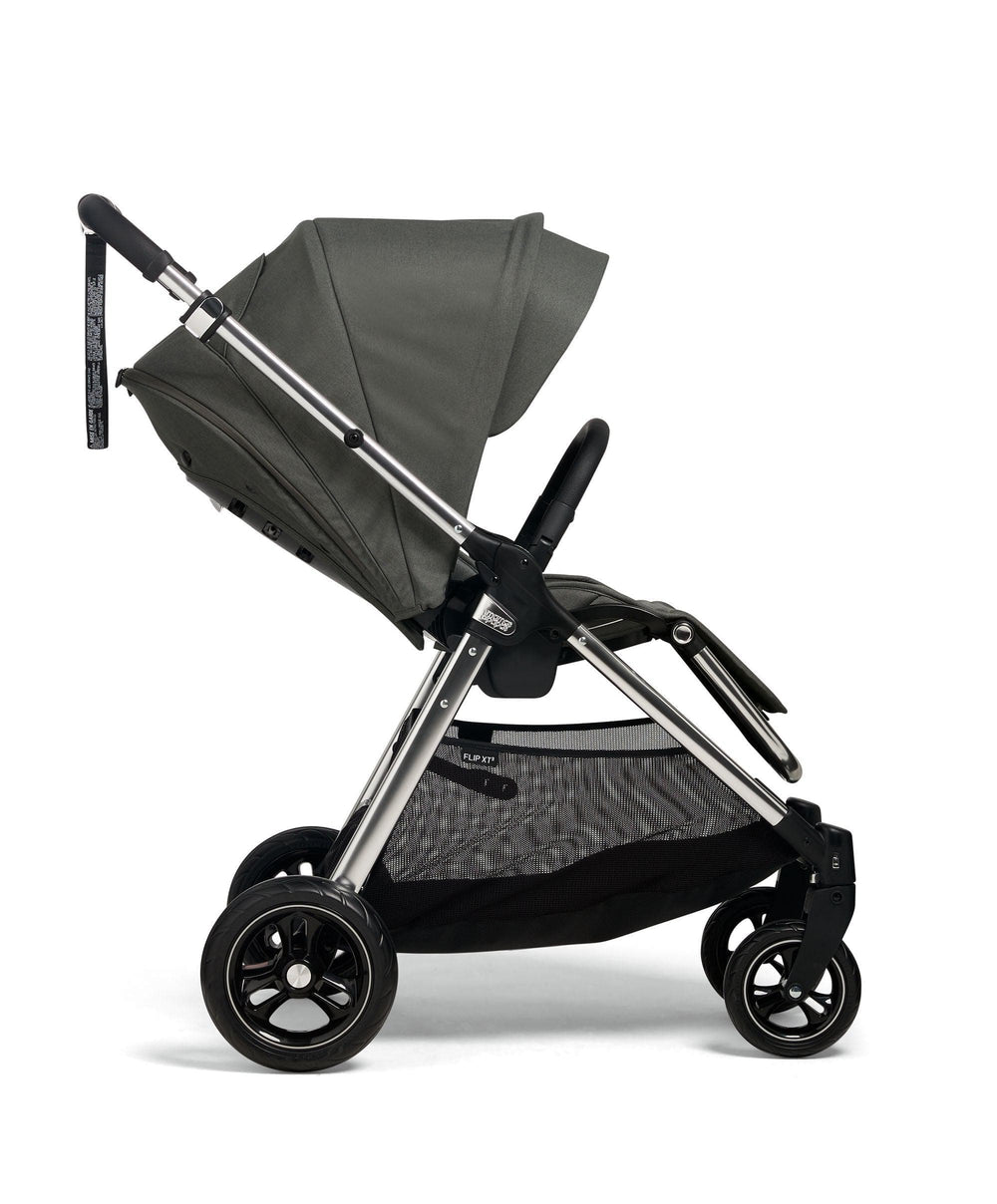 Mamas &amp; Papas Pushchairs Flip XT³ Pushchair Bundle with Maxi-Cosi Pebble 360 Pro² Car Seat (8 Pieces) - Harbour Grey