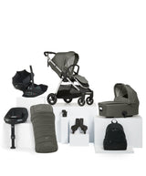 Mamas & Papas Pushchairs Flip XT³ Pushchair Bundle with Maxi-Cosi Pebble 360 Pro² Car Seat (8 Pieces) - Harbour Grey