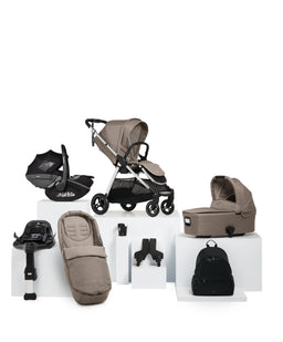 Mamas & Papas Pushchairs Flip XT³ Pushchair Bundle with Maxi-Cosi Pebble 360 Pro² Car Seat (8 Pieces) - Stone