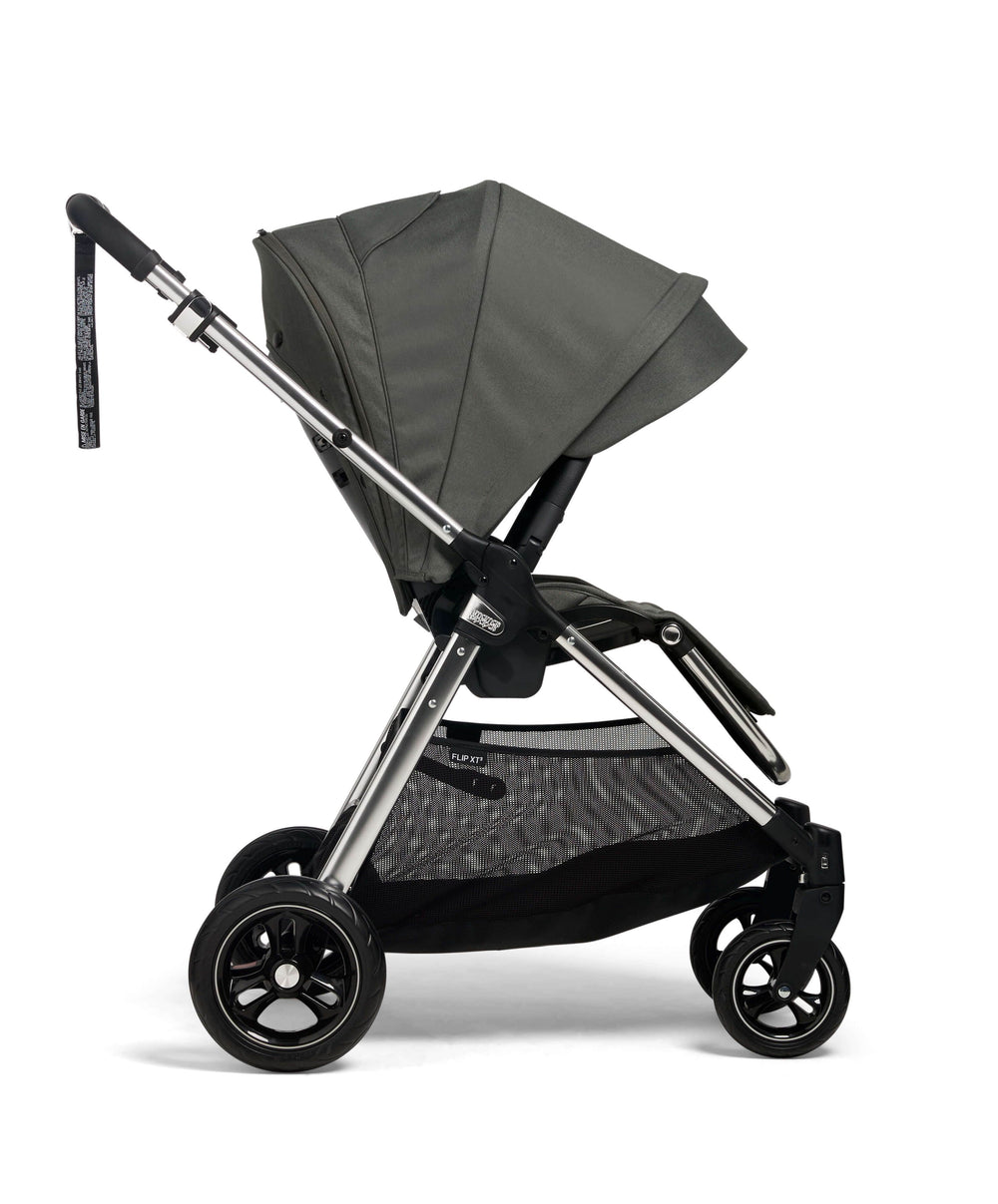Mamas &amp; Papas Pushchairs Flip XT³ Pushchair Bundle with Maxi-Cosi Pebble Slide Pro Car Seat &amp; Base (8 Pieces) - Harbour Grey