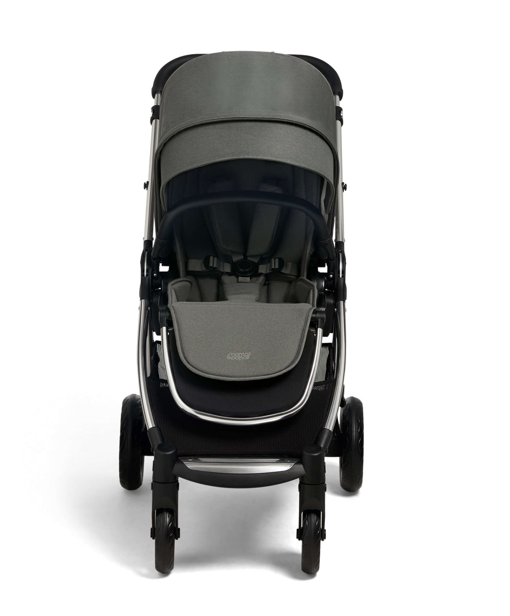 Mamas &amp; Papas Pushchairs Flip XT³ Pushchair Bundle with Maxi-Cosi Pebble Slide Pro Car Seat &amp; Base (8 Pieces) - Harbour Grey