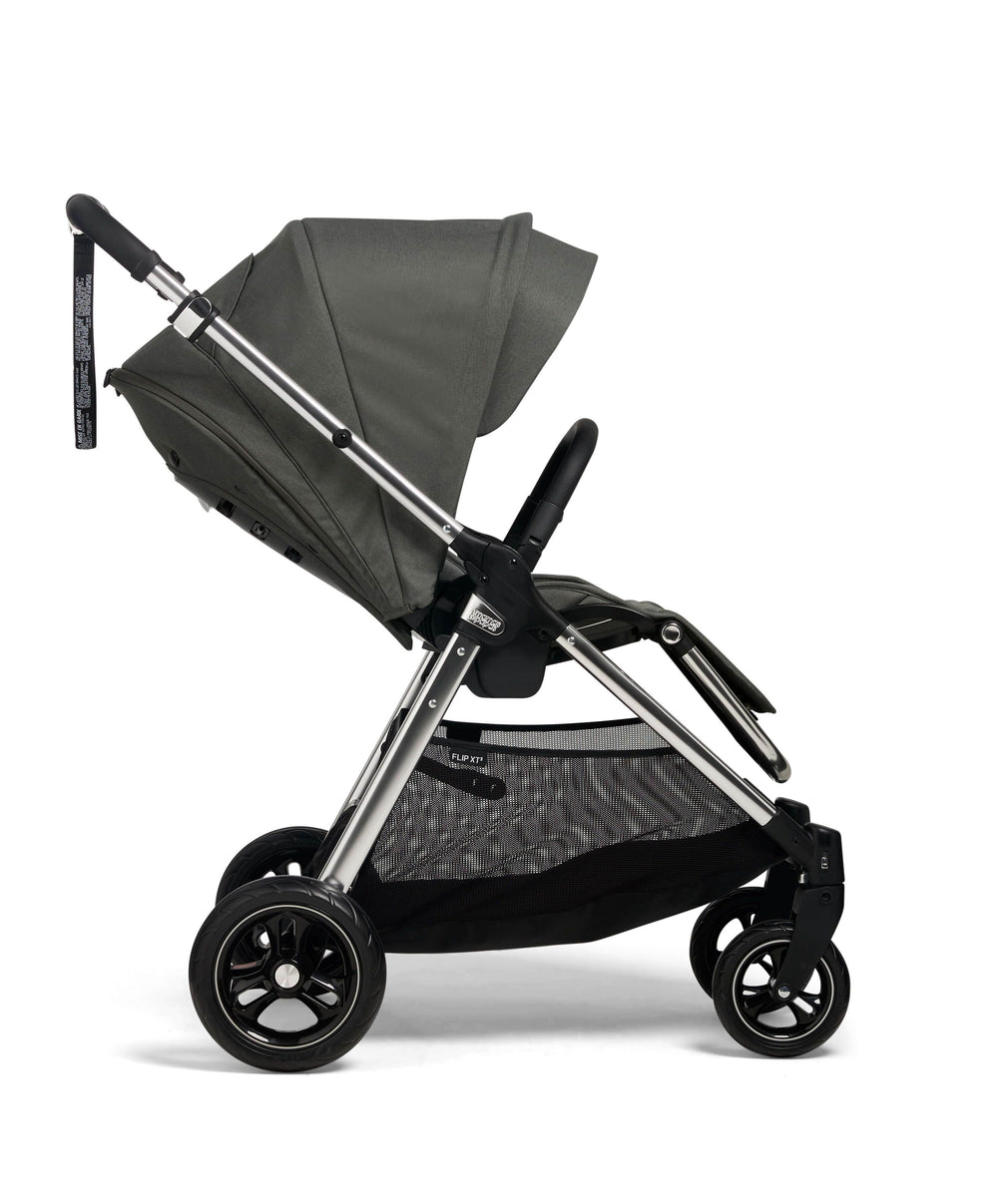 Mamas &amp; Papas Pushchairs Flip XT³ Pushchair Bundle with Maxi-Cosi Pebble Slide Pro Car Seat &amp; Base (8 Pieces) - Harbour Grey