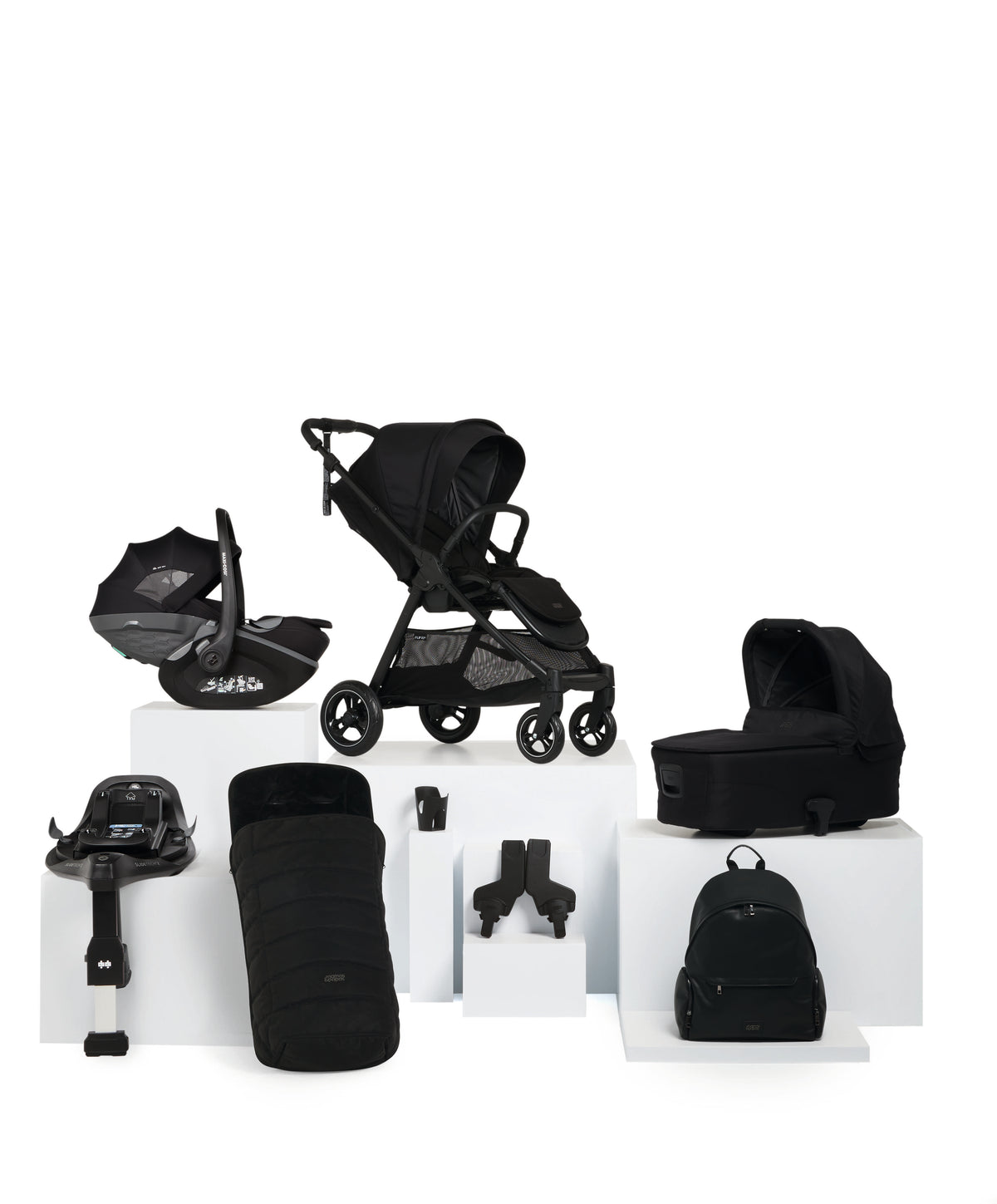 Mamas & Papas Pushchairs Flip XT³ Pushchair Bundle with Maxi-Cosi Pebble Slide Pro Car Seat & Base (8 Pieces) - Ink