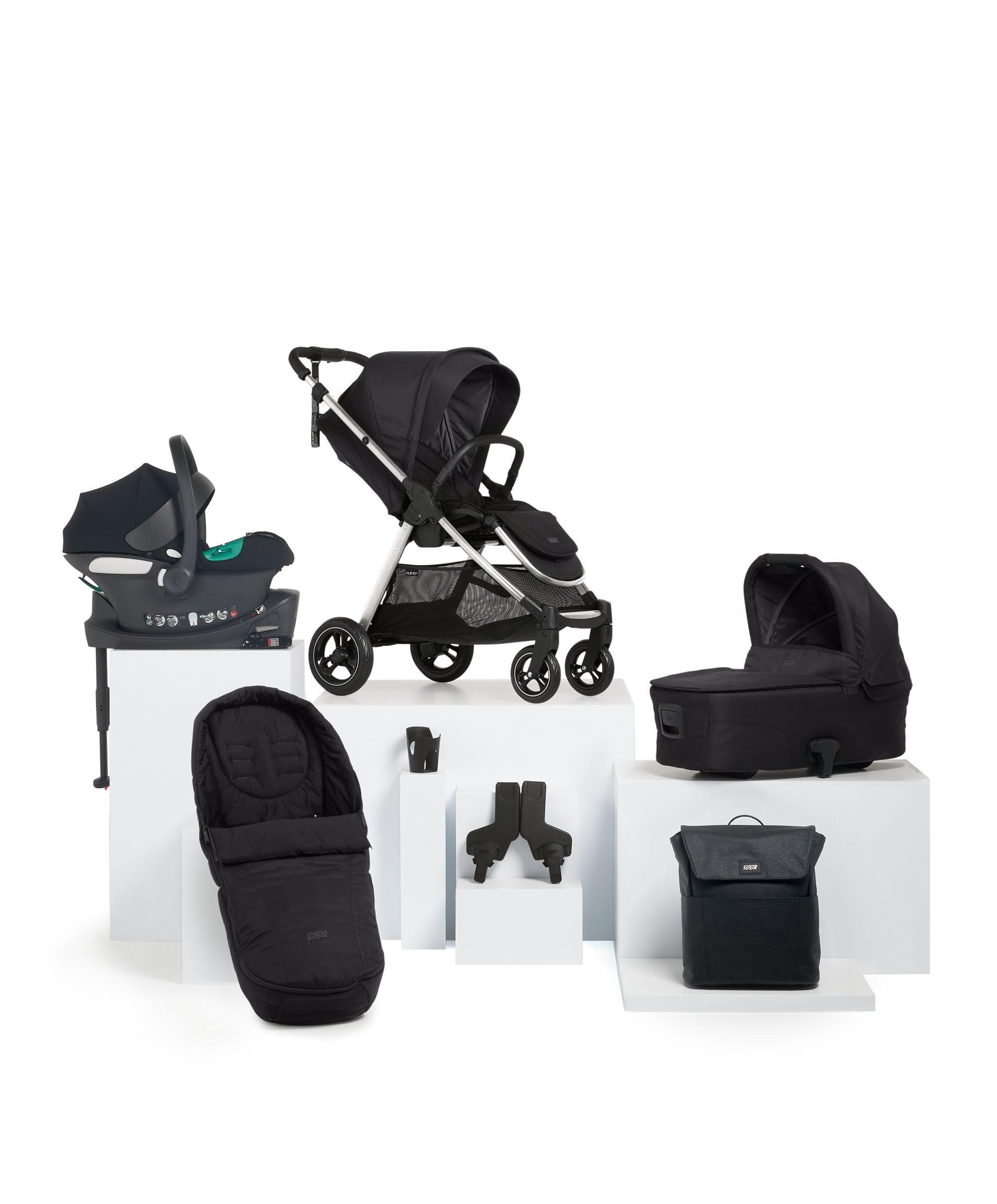 Flip XT Pushchair Complete Bundle with Cybex Aton B2 Car Seat Base Mamas Papas UK