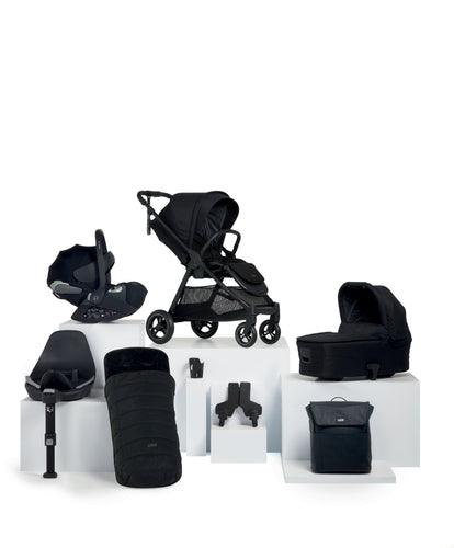 Mamas & Papas Pushchairs Flip XT³ Pushchair Complete Bundle with Cybex Cloud T Car Seat & Base (8 Pieces) - Ink