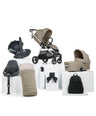 Mamas & Papas Pushchairs Flip XT³ Pushchair Complete Bundle with Cybex Cloud T Car Seat & Base (8 Pieces) – Sage Grey