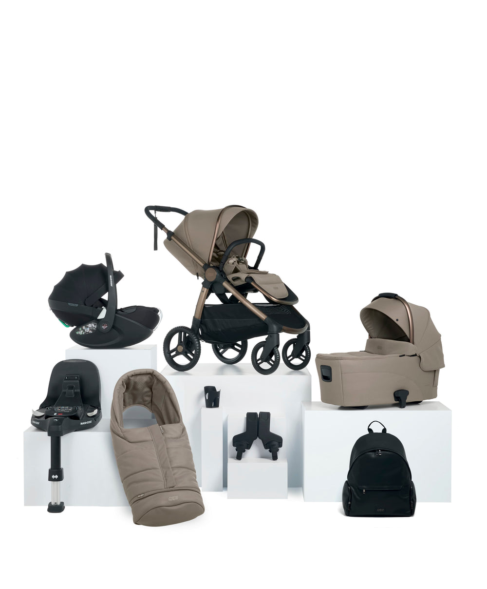 Mamas &amp; Papas Pushchairs Ocarro 2 Complete Pushchair Bundle with Maxi-Cosi Pebble 360 Pro2 Car Seat (8 Pieces) - Oatmeal