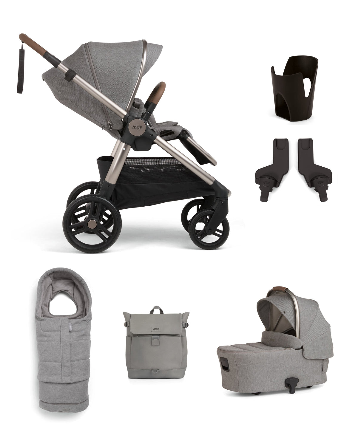 Mamas & Papas Pushchairs Ocarro 2 Essential Pushchair Bundle  (6 Pieces) - Heritage