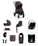 Mamas & Papas Pushchairs Ocarro 2 Pushchair Baby to Toddler Travel Bundle with Cybex Cloud T & Cybex Sirona T (10 Pieces) - Americano