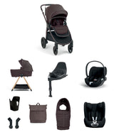 Mamas & Papas Pushchairs Ocarro 2 Pushchair Baby to Toddler Travel Bundle with Cybex Cloud T & Cybex Sirona T (10 Pieces) - Americano