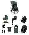 Mamas & Papas Pushchairs Ocarro 2 Pushchair Baby to Toddler Travel Bundle with Maxi-Cosi Pebble 360 Pro2 & Pearl 360 Pro (10 Pieces) – Teal