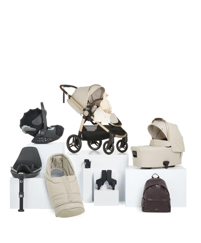 Mamas & Papas Pushchairs Ocarro 2 Pushchair Bundle With Cybex Cloud T i-Size Rotating Baby Car Seat & Base (10 Pieces) - Shell