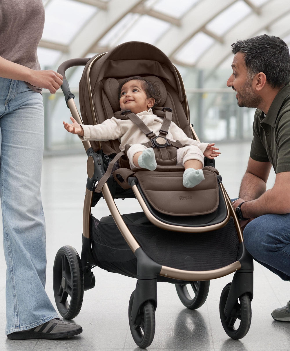 Mamas &amp; Papas Pushchairs Ocarro 2 Pushchair Bundle with Maxi-Cosi Pebble 360 Car Seat &amp; Base (9 Pieces) - Crema