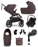 Mamas & Papas Pushchairs Ocarro 2 Pushchair Bundle with Maxi-Cosi Pebble Slide Pro Car Seat & Base (8 Pieces) - Americano/Espresso Brown