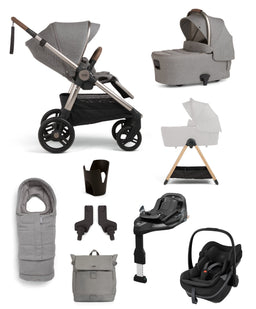 Mamas & Papas Pushchairs Ocarro 2 Pushchair Bundle with Maxi-Cosi Pebble Slide Pro Car Seat & Base (9 Pieces) - Heritage