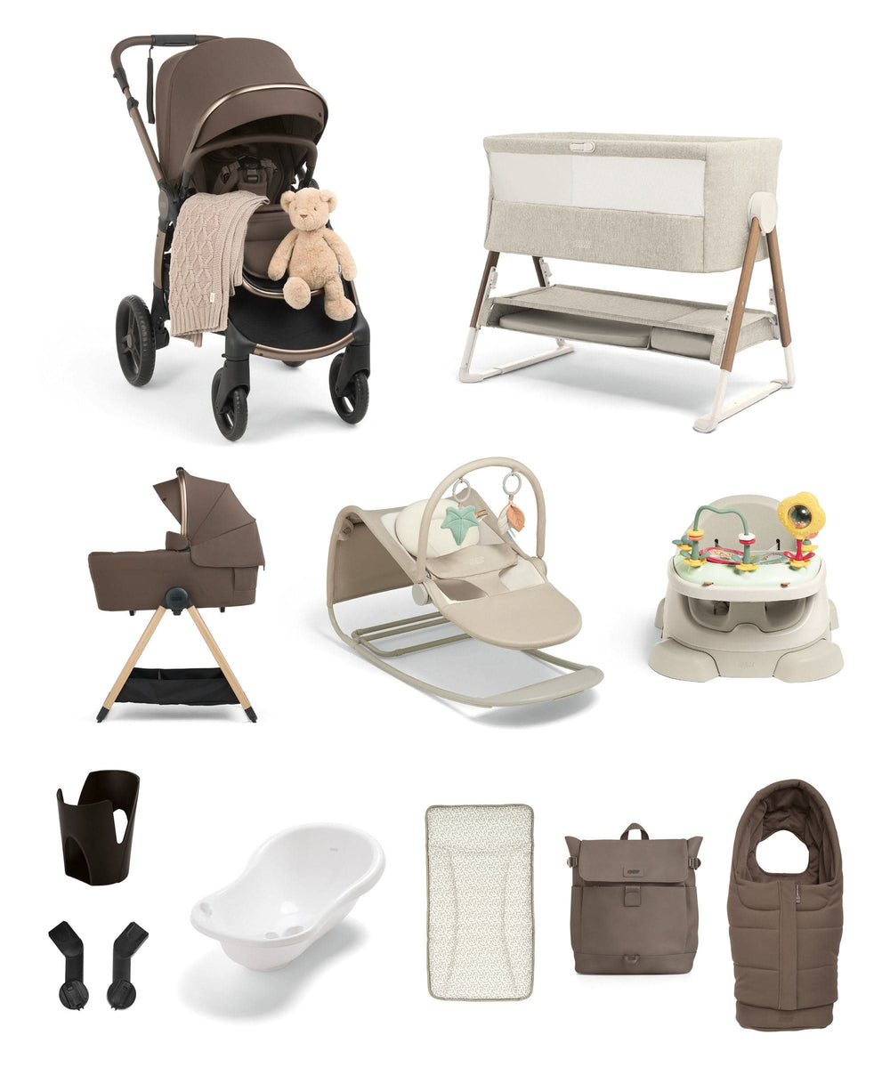 Mamas &amp; Papas Pushchairs Ocarro 2 Pushchair Ultimate Newborn Bundle (14 Pieces) – Crema