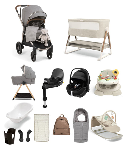 Mamas & Papas Pushchairs Ocarro 2 Pushchair Ultimate Newborn Bundle with Maxi-Cosi Pebble 360 Pro2 & Base (16 Pieces)  - Heritage