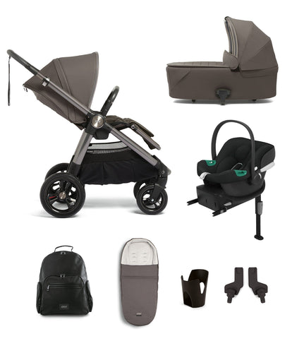 Mamas & Papas Pushchairs Ocarro 7 Piece Complete Bundle with Aton B2 Car Seat and Base in Phantom