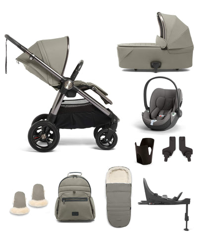 Mamas & Papas Pushchairs Ocarro 9 Piece Complete Bundle Including Cloud T Car Seat and Base in Everest
