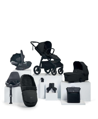 Mamas & Papas Pushchairs Ocarro Pushchair Complete Bundle with Cybex Cloud T Car Seat & Base (8 Pieces) - Jet