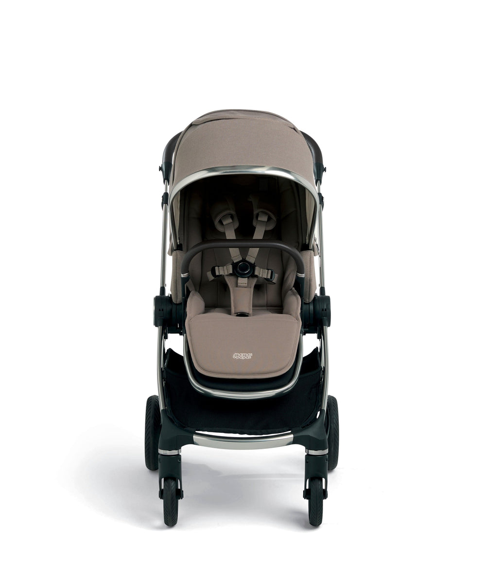 Mamas &amp; Papas Pushchairs Vardo Complete Pushchair Bundle with Maxi-Cosi Pebble Slide Pro Car Seat &amp; Base (9 Pieces) - Heritage