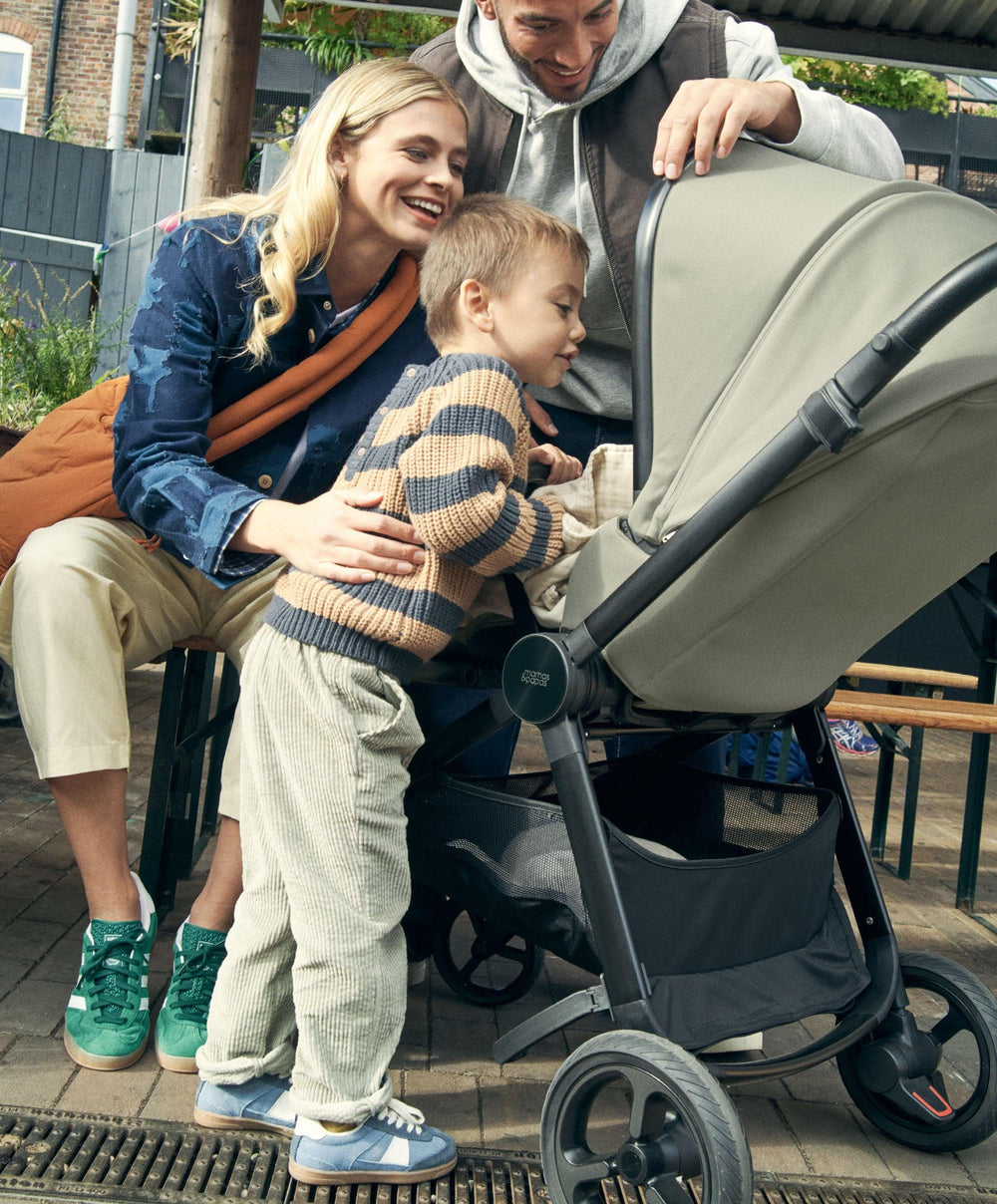 Mamas &amp; Papas Pushchairs Vardo Complete Pushchair Bundle with Maxi-Cosi Pebble Slide Pro Car Seat &amp; Base (9 Pieces) - Sage