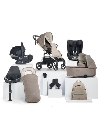 Mamas & Papas Pushchairs Vardo Pushchair Baby to Toddler Travel Bundle with Cybex Cloud T & Sirona T (10 Pieces) - Heritage