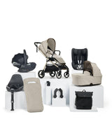 Mamas & Papas Pushchairs Vardo Pushchair Baby to Toddler Travel Bundle with Cybex Cloud T & Sirona T (10 Pieces) - Shell