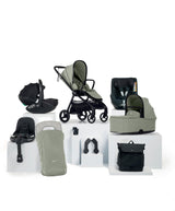 Mamas & Papas Pushchairs Vardo Pushchair Baby to Toddler Travel Bundle with Maxi-Cosi Pebble 360 Pro2 & Pearl 360 Pro (9 Pieces) - Sage