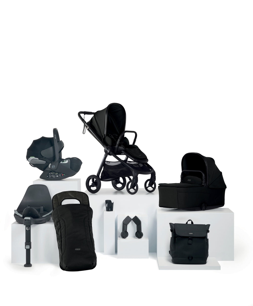 Mamas &amp; Papas Pushchairs Vardo Pushchair Bundle with Cybex Cloud T Car Seat (8 Pieces) - Noir