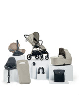 Mamas & Papas Pushchairs Vardo Pushchair Bundle with Cybex Cloud T Car Seat (8 Pieces) - Shell/Cosy Beige