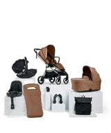 Mamas & Papas Pushchairs Vardo Pushchair Bundle with Maxi-Cosi Pebble 360 Pro² Car Seat (8 Pieces) - Nutmeg