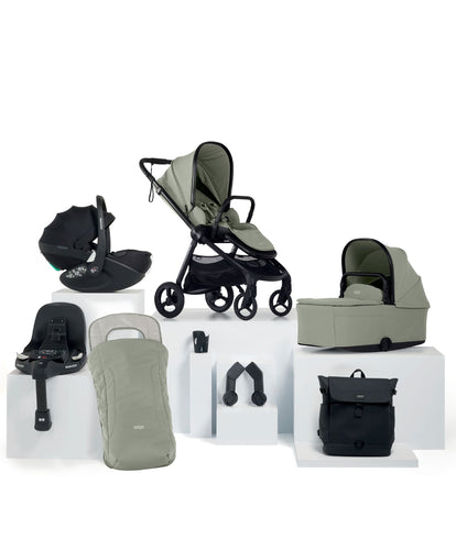 Mamas & Papas Pushchairs Vardo Pushchair Bundle with Maxi-Cosi Pebble 360 Pro² Car Seat (8 Pieces) - Sage