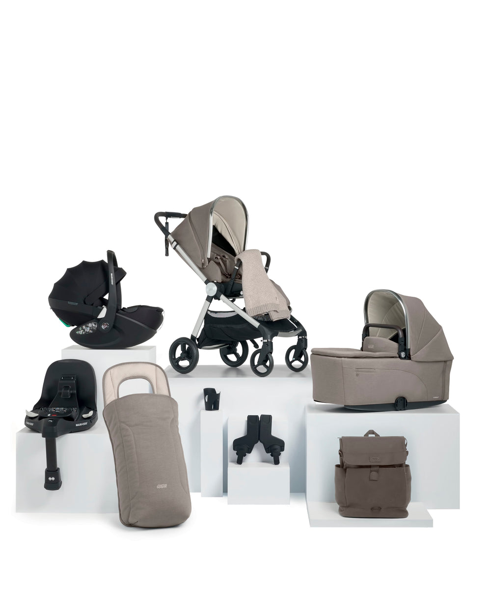 Mamas &amp; Papas Pushchairs Vardo Pushchair Bundle with Maxi-Cosi Pebble 360 Pro² Car Seat (9 Pieces) - Heritage
