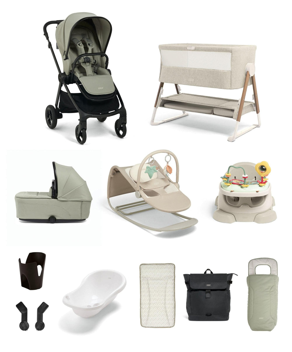 Mamas &amp; Papas Pushchairs Vardo Pushchair Super Bundle (11 Pieces) – Sage