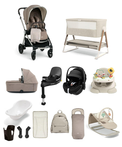 Mamas & Papas Pushchairs Vardo Pushchair Ultimate Newborn Bundle with Maxi-Cosi Pebble 360 Pro2 (14 Pieces) - Heritage