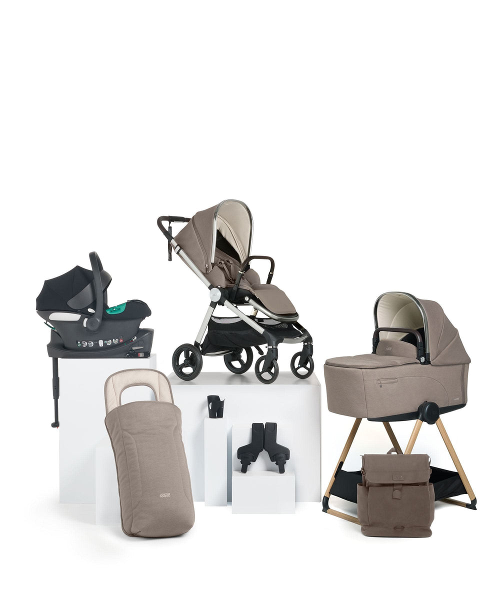 Mamas &amp; Papas Pushchairs Vardo S Complete with Aton B2 &amp; CC Stand - Heritage